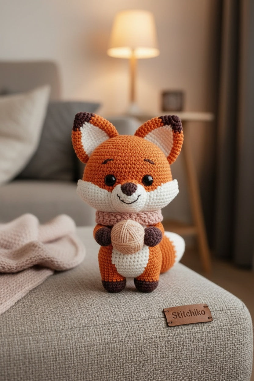 Stitchiko Fox Amigurumi Pattern – Cute Crochet Fox PDF (Instant Download)