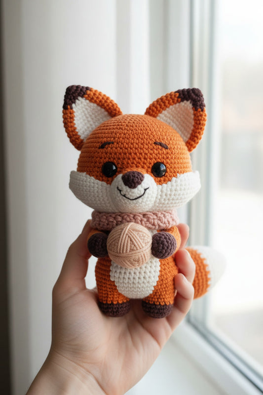 Stitchiko Fox Amigurumi Pattern – Cute Crochet Fox PDF (Instant Download)