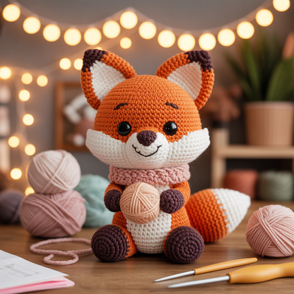 Stitchiko Fox Amigurumi Pattern – Cute Crochet Fox PDF (Instant Download)